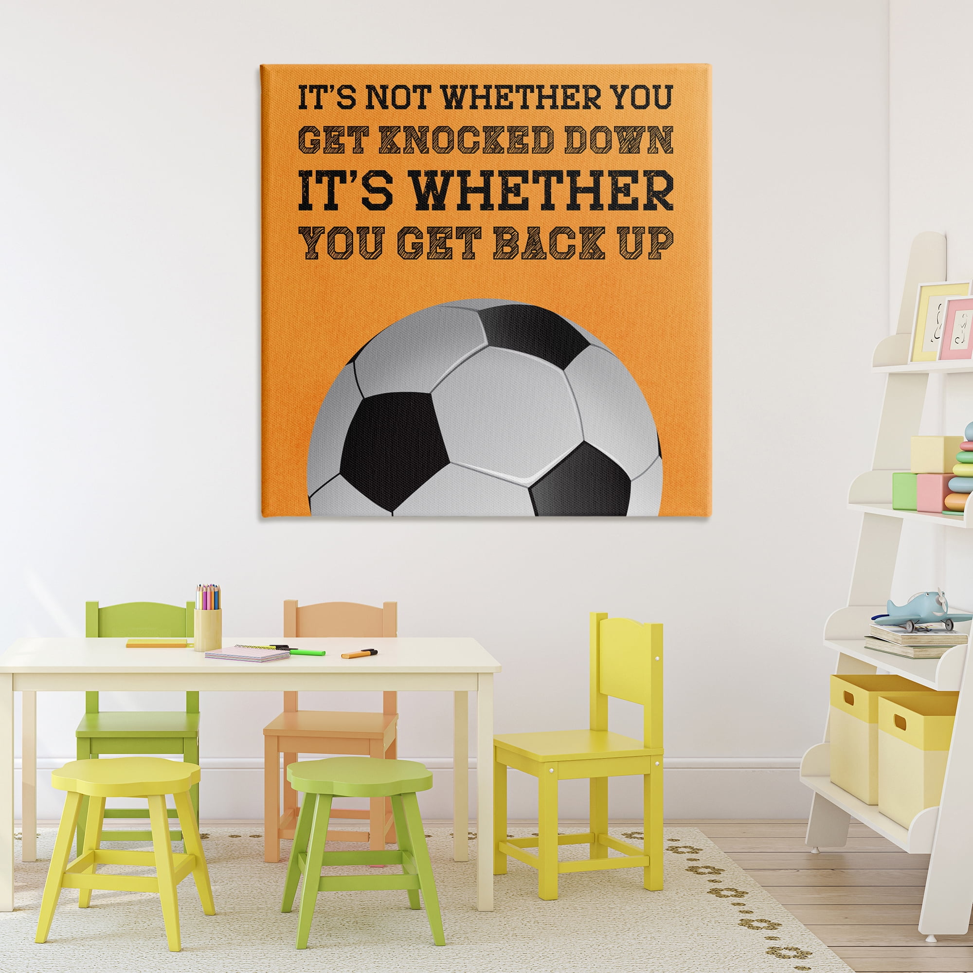 Whether You Get Back Up Canvas Wall Art, design by Marcus Prime
