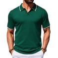 thumbnail image 1 of Polo COOFANDY Jersey de manga corta para hombre verde, 1 of 7