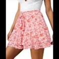 thumbnail image 1 of Falda con Volantes para Mujer, Color Naranja, Talla S, 1 of 6