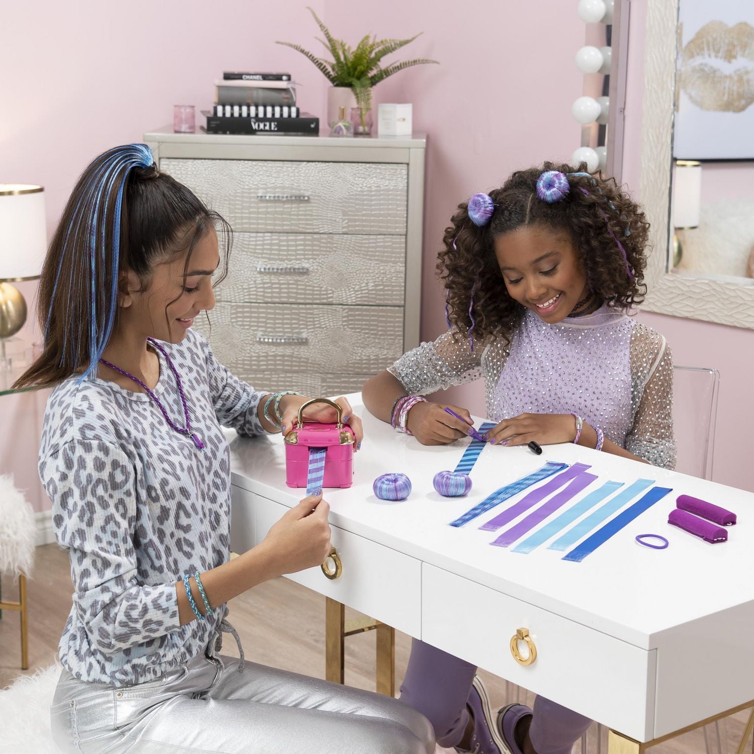 Cool Maker, Party Pop DIY Double Buns and Ponytail Refill for Use with Hollywood Hair Extension Maker