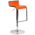 thumbnail image 5 of Flash Furniture Plastic Adjustable Bar Stool in Orange, 5 of 8