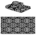 thumbnail image 2 of SKYSONIC 3 Pack Towel Mexican Candy Skull Cotton Bath Towel Set (1 Bath Towel, 1 Hand Towel, 1 Washcloth) for Bathroom, Super Soft and Quick Dry Towels, 2 of 7