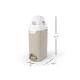 thumbnail image 2 of Foundations Hands Free Medium Diaper Pail with Airtight Lid - Durable & Odorless Diaper Disposal, Holds up to 45 Newborn Diapers, Refill With Any Bags - Sand, 2 of 6