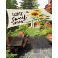 thumbnail image 2 of Spring Sunflowers Sun Shade Sail 14'x18' Rectangle Outdoor Shade Canopy, Bee Beige Farm Country Rustic Porch Shades Outdoor Sun Blocking Screen, Sunshade Cloth Covers for Patio/Deck/Garden, 2 of 5
