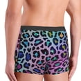 thumbnail image 4 of Kdxio Men's Boxer Briefs with Rainbow Animal Skin Print - Comfortable and Breathable Underwear for Everyday Wear, 4 of 7