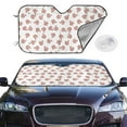 thumbnail image 2 of Fotbe Red Fox Car Windshield Sunshade | Sun Visor Protector Front Window Shade, Keeps Out UV Rays, Keeps Your Vehicle Cool-Small, 2 of 7