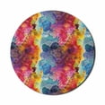 thumbnail image 1 of Colorful Mouse Pad for Computers, Abstract Modern Art Expression Pattern Vector Illustration Design Artwork Print, Round Non-Slip Thick Rubber Modern Mousepad, 8" Round, Multicolor, by Ambesonne, 1 of 2