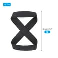 thumbnail image 2 of Uxcell Figure Lifting Strap, Weightlifting Wrist Wraps Dead Lift Padded Grips for Fitness Power Strength Training Black Medium, 2 of 7