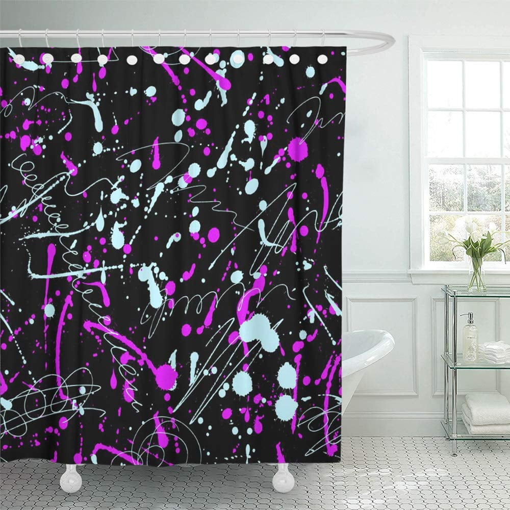 KSADK Yellow Abstract Neon Splatter Accessory Bathing Board Bright