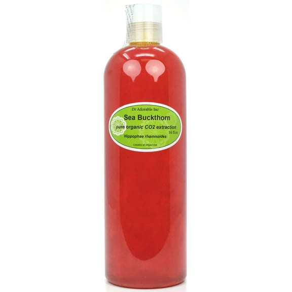 Dr. Adorable - 100% Pure Sea Buckthorn Oil Organic CO2 Extracted Moisturizing Oil For Face Skin Hair Anti Aging - 16 oz