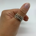 thumbnail image 6 of Thumb Weaved Layered Ring-Silver Multi Layer Ring-Thick Adjustable Ring-Chunky Boho Dainty -Jewelry For Woman-Mothers Day Gift For Her, 6 of 9