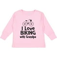 thumbnail image 3 of Inktastic I Love Biking with Grandpa Boys or Girls Long Sleeve Toddler T-Shirt, 3 of 5