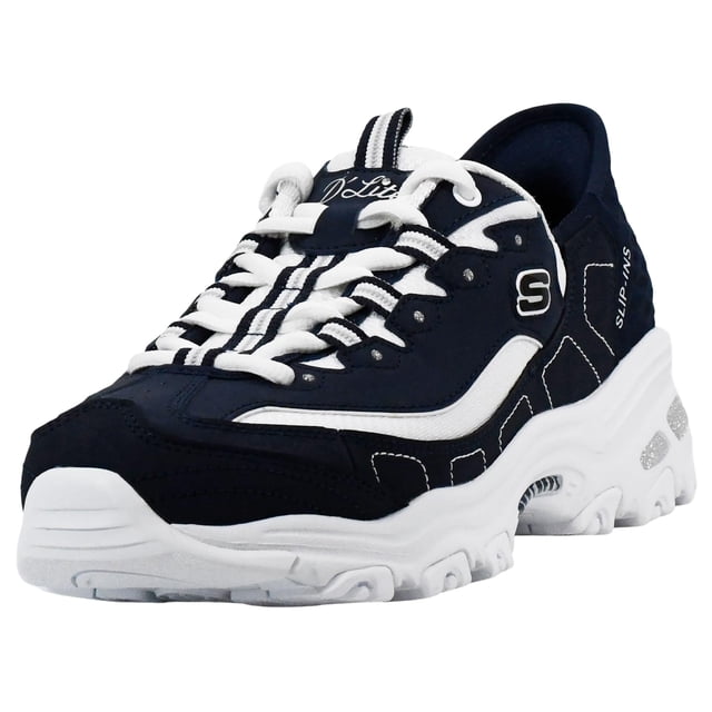 Zapatos Skechers D'Lites New Classic Azul Marino Blanco Talla 10 M