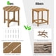 thumbnail image 5 of ZYPPPA Round Outdoor Side Table, 18 Inch Weather Resistant HDPE Adirondack Table, Outdoor Indoor Chairside End Tables, Patio Side Table for Lawn Garden Balcony Backyard, Easy Assembly (2, Brown), 5 of 9