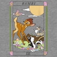 thumbnail image 2 of Women's Bambi Tarot Card Scene Racerback Tank Top Gray Heather Small, 2 of 4