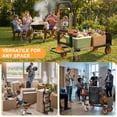 thumbnail image 6 of Yacona 3-in-1 Folding Hand Truck, Foldable Dolly Cart with Wheels Heavy Duty, Convertible Hand Cart for Moving with Retractable Handle, Orange, 6 of 7
