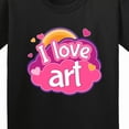 thumbnail image 4 of Inktastic Artist I Love Art Youth T-Shirt, 4 of 5