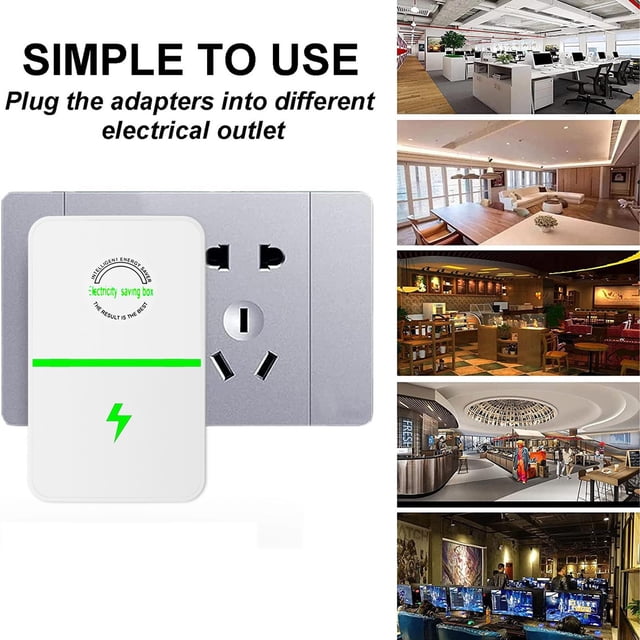 Dispositivo de ahorro de energía | Regulador de electricidad y ahorrador de energía para electrodomésticos | Protector contra sobretensiones con protección contra sobrecargas