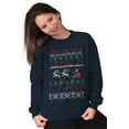 thumbnail image 4 of Ugly Christmas Tinsel in a Tangle Sweatshirt for Men or Women Brisco Brands S, 4 of 6