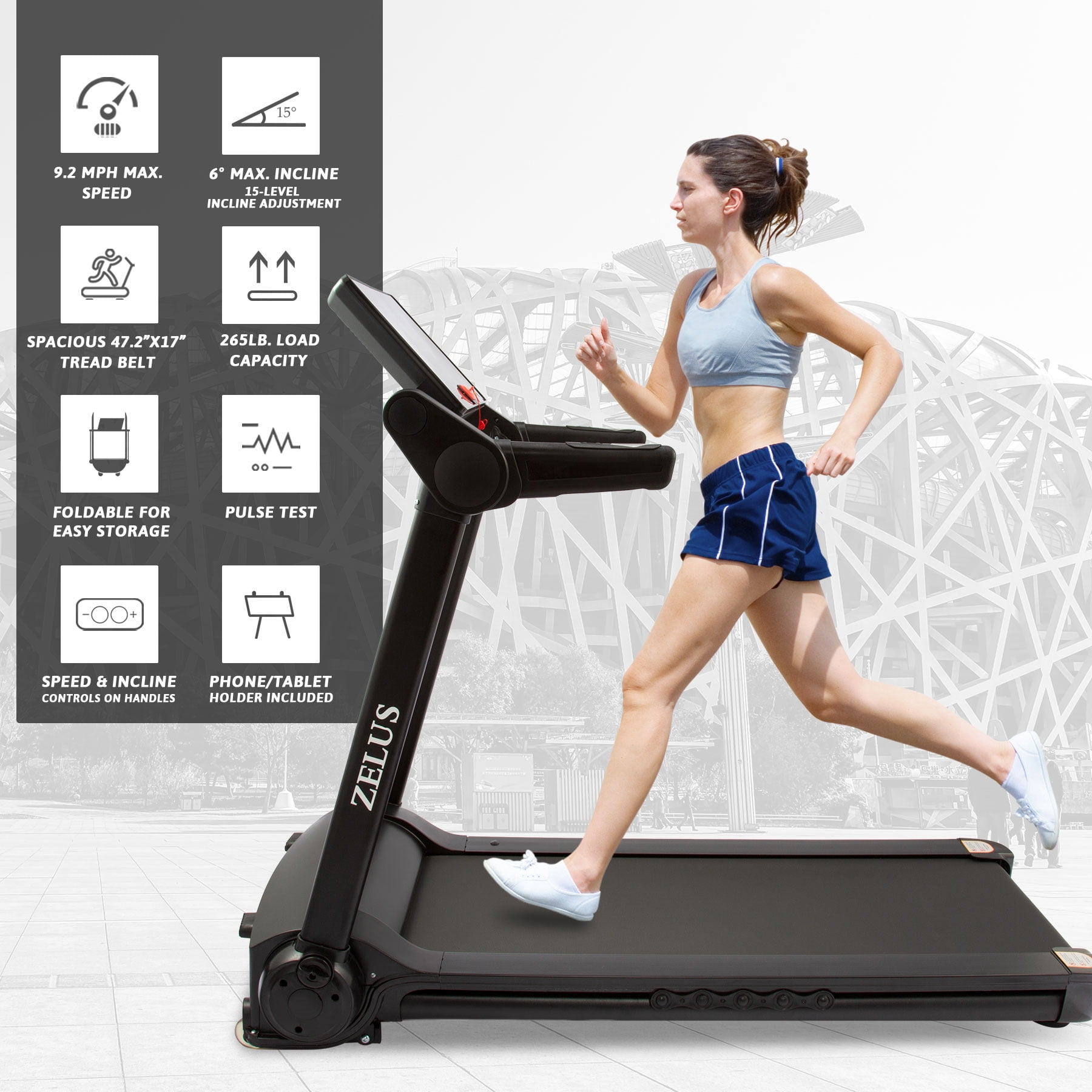 Details about   1HP Under-Desk Folding Treadmill Electric Jogging Machine Remote Control Home 