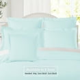 thumbnail image 4 of (3 pack) Nestl Pillow Sham Set of 2, Premium 1800 Series Double Brushed Bed Pillow Cases, Light Baby Blue, Euro 18" X 18", 4 of 6