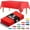 Red, variant on 5 Pack Premium Red Plastic Tablecloth - 108 x 54 in. Disposable Rectangle Plastic Cloths - Decorative Rectangle Table Cover Smooth Tablecloth - Disposable Table Cloths Decoration Parties, Wedding Fun!