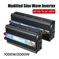 thumbnail image 4 of Modified Sine Wave Inverter 1000W 2000W Power Inverter Car Voltage Converter with USB Charger ,Easy to Operate, 4 of 7
