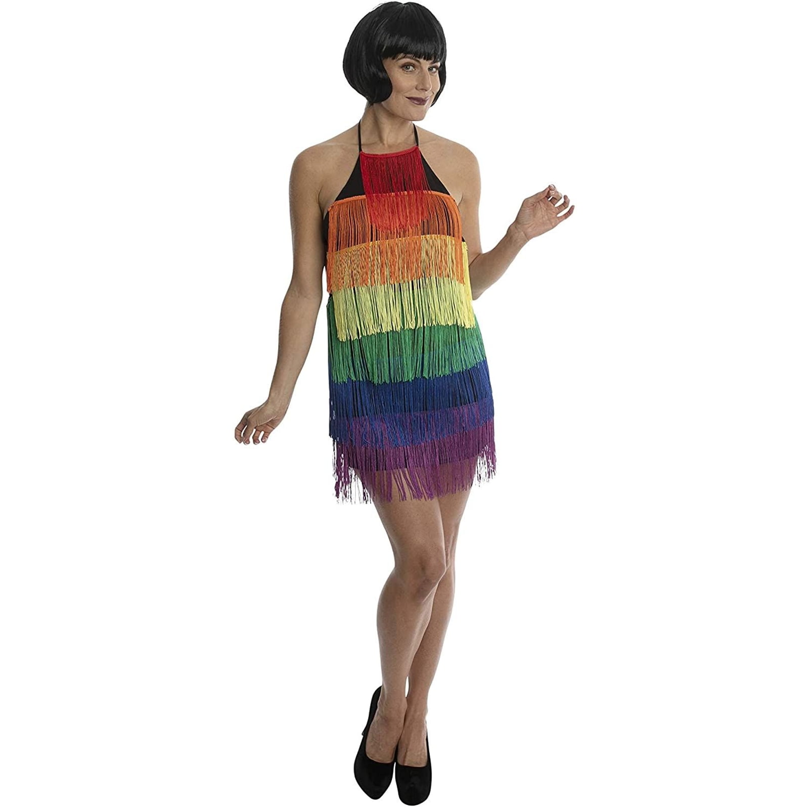 1920 Flapper Dress Rainbow Backless 
