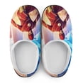 thumbnail image 5 of Men The Flash Slippers Non-Slip Fuzzy House Slippers Warm Soft Plush Winter House Shoes Indoor Outdoor Slip-On Shoes, 5 of 7