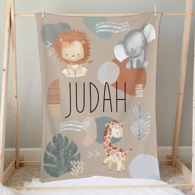 Manta de felpa personalizada Modern Lion