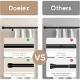 thumbnail image 3 of TRAHOO-Curtain Rods for Windows 80 Inch, 1 Inch Pole Curtain Rod with End Cap (Metal Finials), Splicing Heavy Duty Matte Black Curtain Rods with Brackets for Bedroom, Living Room, Kitchen, 3 of 4