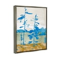 thumbnail image 3 of Stupell Industries Modern Blue Trees Landscape Painting Luster Gray Floating Framed Canvas Print Wall Art, Design by Jacob Green, 3 of 6
