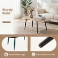 thumbnail image 5 of Giantex Cloud Coffee Table, Modern Irregular Easy Assembly Center Table, Tea Table, Natural, 5 of 9