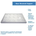 thumbnail image 4 of DreamLine SlimLine 30 in. D x 60 in. W x 2 3/4 in. H Right Drain Single Threshold Shower Base in White, 4 of 7