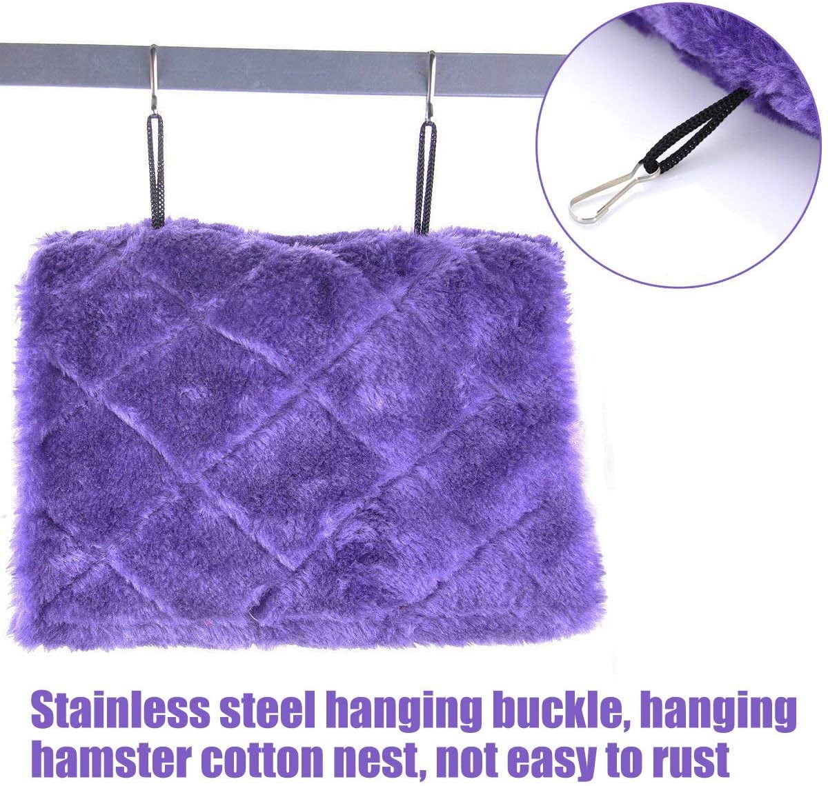 Winter Warm Bird Nest Parrot Hammock Hanging Swing... - Grandado