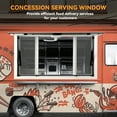 thumbnail image 2 of Roromall Concession Window, Food Truck Service Window with 2 Horizontal Sliding Screen Windows & Awning Door, Aluminum Alloy Serving Window for Food Trucks, 2 of 7