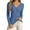 A01 Blue, variant on Womens Long Sleeve V Neck Sweaters Ribbed Knit Slim Fit Lightweight Sweater Solid Basic Casual Pullover Tops A01 Blue & Size L