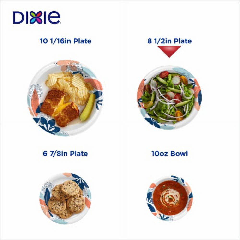 Dixie Paper Plates 8.5 Inch Disposable Plate