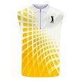 thumbnail image 3 of Men Polo Shirt Slim Fit Sleeveless Golf Shirt Performance Casual T-Shirts Yellow L, 3 of 4