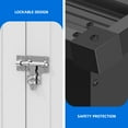 thumbnail image 4 of Dextrus 8 x 6 FT Outdoor Storage Shed,Metal Garden Tool Shed with Lockable Door & Air Vent for Backyard Patio to Store Bikes, Tools,White, 4 of 6