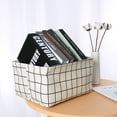 thumbnail image 5 of Foldable Canvas Fabric Storage Bins Basket Clothing Storage, 5 of 8