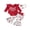 Red, variant on Gupgi Newborn Baby Girl Christmas Outfit Ribbed Bodysuit Flare Pants Headband Cute Infant Girl Winter Clothes