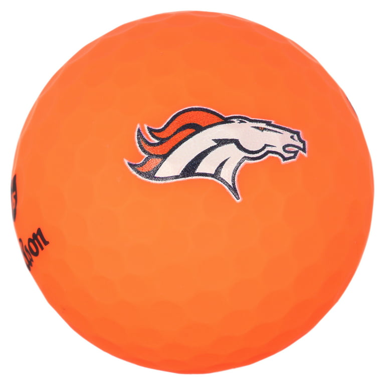 Wilson Staff Duo Optix NFL Golf Balls Orange, Denver Broncos