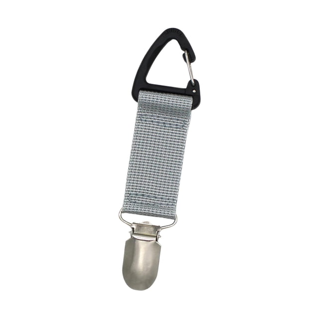Clip para sombrero de pico de pato, clip portátil de lona para sujetar sombreros, suministros manos libres gris claro