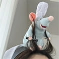 thumbnail image 4 of Ratatouille Chef Remy Mouse peluche diadema de juguete Halloween Cosplay fiesta Prop mujeres niñas regalo de cumpleaños de Navidad, 4 of 5