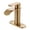 Gold, variant on WOWOW Waterfall Bathroom Faucet Matte Black: Bathroom Sink Faucet for 1 Hole or 3 Holes, Single Handle Vanity Faucet with Metal Pop up Drain, Stainless Steel Basin Sink Faucet Tap for RV