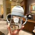 thumbnail image 1 of Vaso de agua para niños, lindo vaso de agua, vaso con pajita con escala, vaso de agua para jardín de infantes con bola de succión, vaso con pajita, 1 of 6