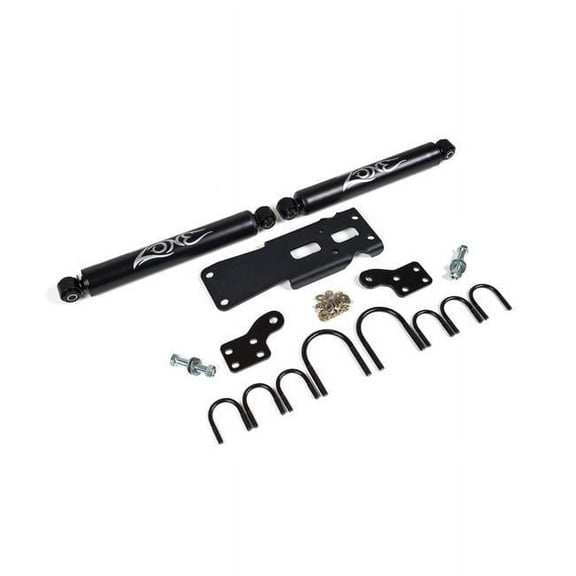 Zone Offroad ZORZON7450 Dual Steering Stabilizer for 2007-2018 Wrangler Jeep