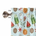 thumbnail image 4 of Summer Blue Valances for Windows Farmhouse Kitchen Curtains Valances Rod Pocket Valance Curtains for Kitchen Windows Watermelon Starfish Ice Cream Starfish Lemon Window Valances for Bathroom 54"x18", 4 of 6