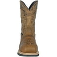 thumbnail image 4 of HOSS Men’s Composite Toe Waterproof Pull-On Work Boot Slip Resistant EH Brisbee Distressed Brown, 4 of 7